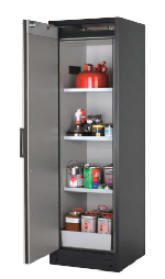Bezpečnostní skříň s požární odolností 90min_3x police, 1x spodní záchytná vana, ocelový poplastovaný plech